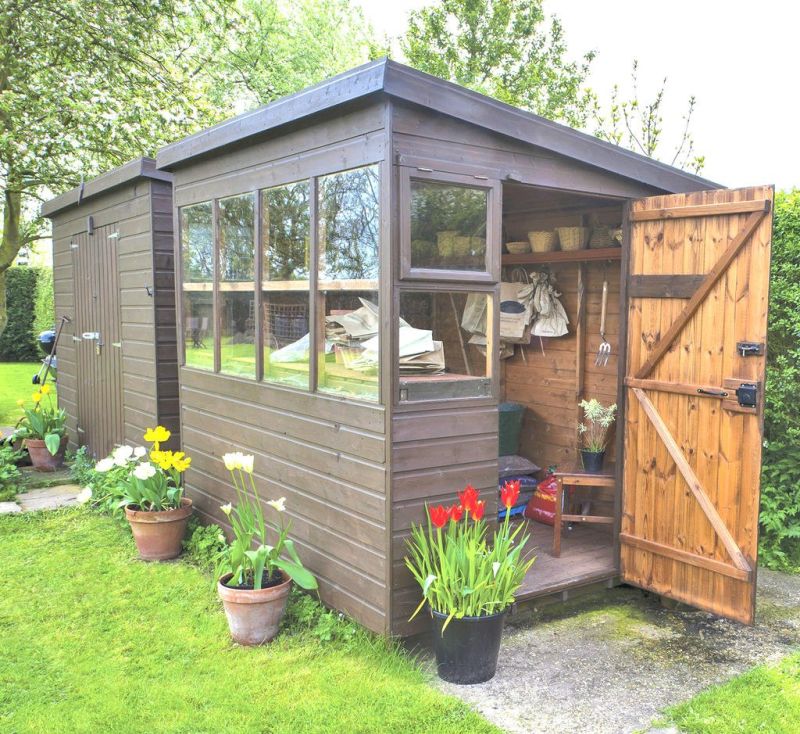 A backyard shed can be an appealing spring option