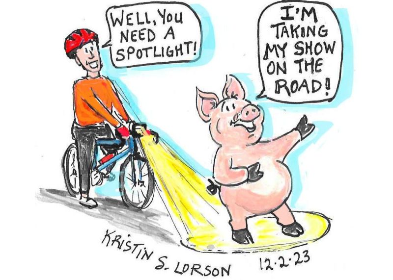 Bringing home the bacon with a hog wild night ride