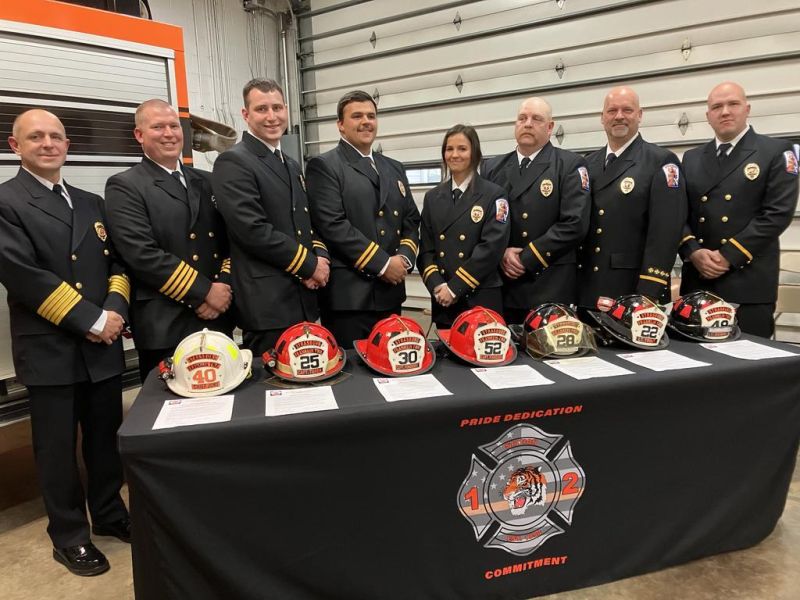 Firefighters honored and promoted