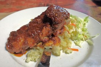 Jamaican jerk chicken dinner offered