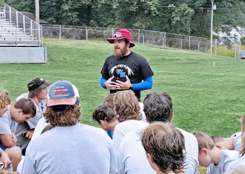 Leppla has West Holmes football team working hard this summer