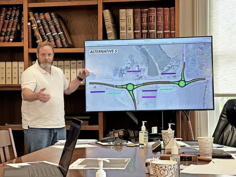 Commissioners hope county has input in proposed roundabout