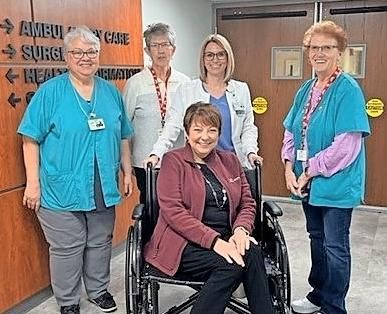 Pomerene Auxiliary purchases wheelchairs for hospital