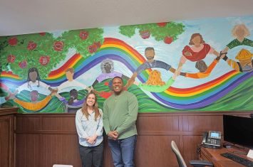 Rainbow Connection unveils grant-funded welcome mural