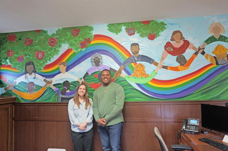 Rainbow Connection unveils grant-funded welcome mural