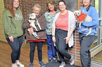 Shelter dogs visit Wayne County Care Center