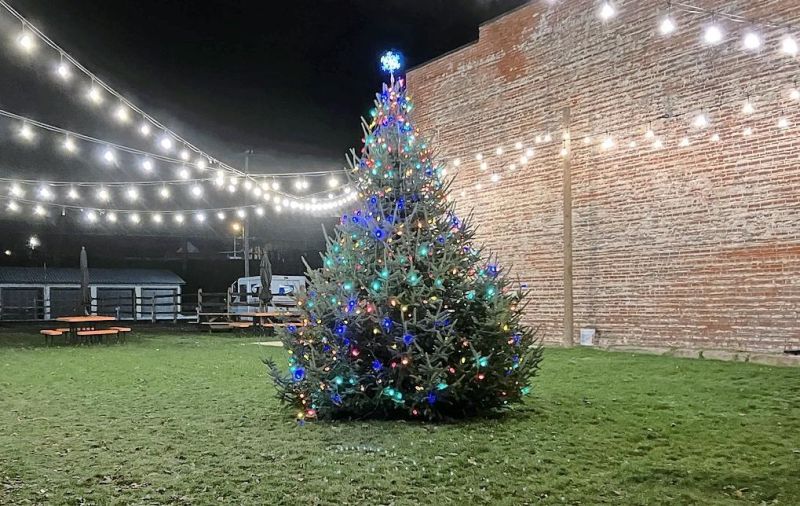 Village tree lighting was held at Garver Square