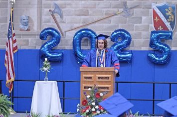 Words of wisdom presented by pair at WHHS graduation