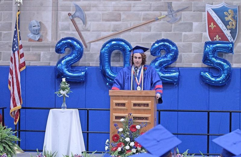 Words of wisdom presented by pair at WHHS graduation